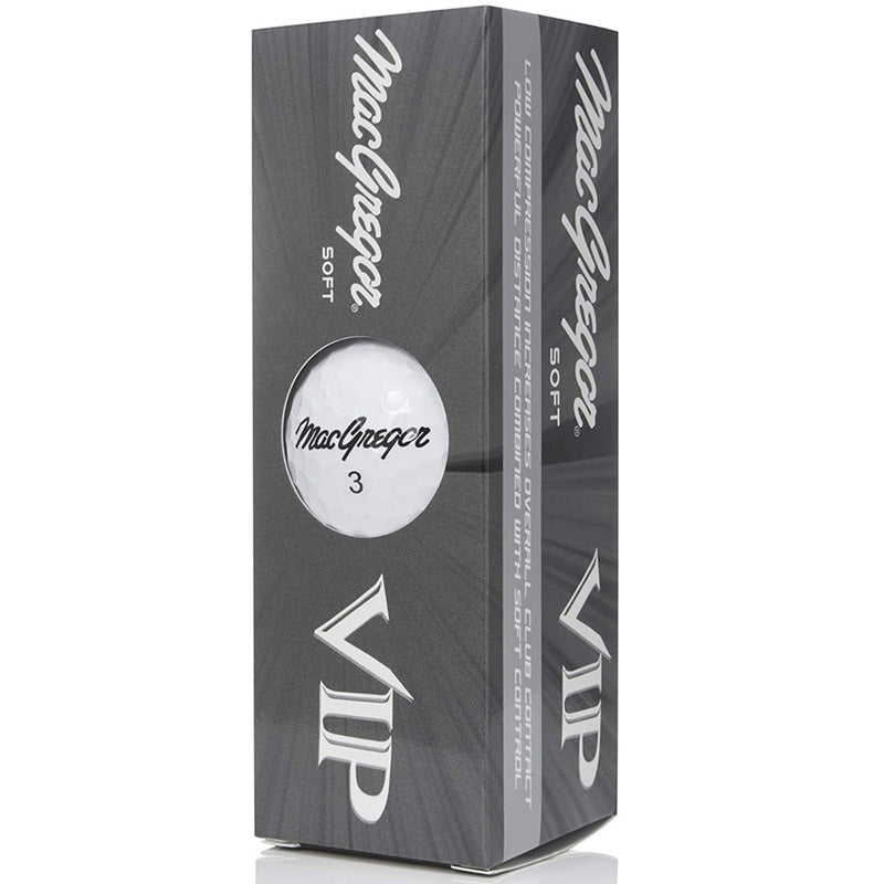 MacGregor VIP Golf Balls - White - 12 Pack