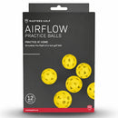 Masters Airflow XP Practise Balls 12 Pack - Yellow