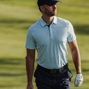 Galvin Green Mitchell Polo Shirt - Crystal Blue/White/Navy