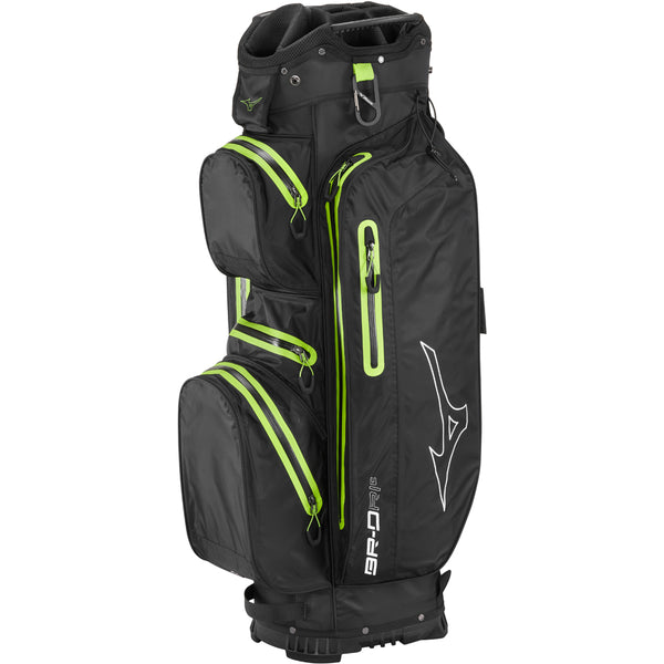Mizuno BR-DRI Waterproof Cart Bag - Black/Green