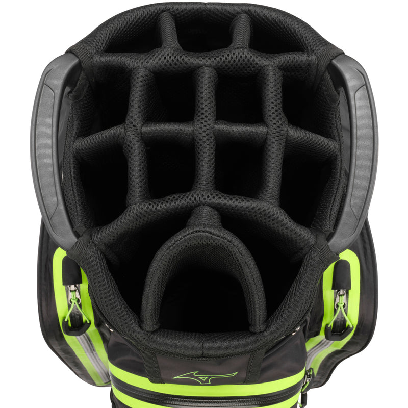 Mizuno BR-DRI Waterproof Cart Bag - Black/Green