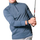 Mizuno Melange 1/4 Zip Pullover - Navy