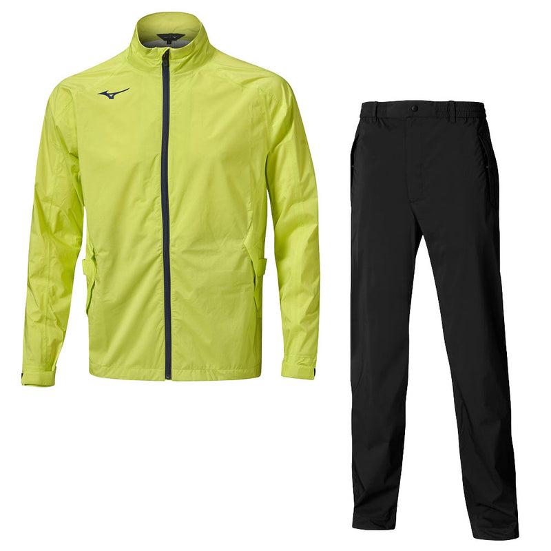 Mizuno Nexlite Flex/20K Waterproof Suits - Lime Yellow - Black