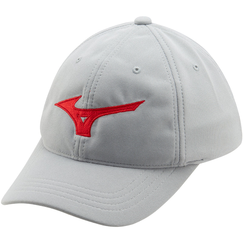 Mizuno Tour Adjustable Cap - Grey/Red