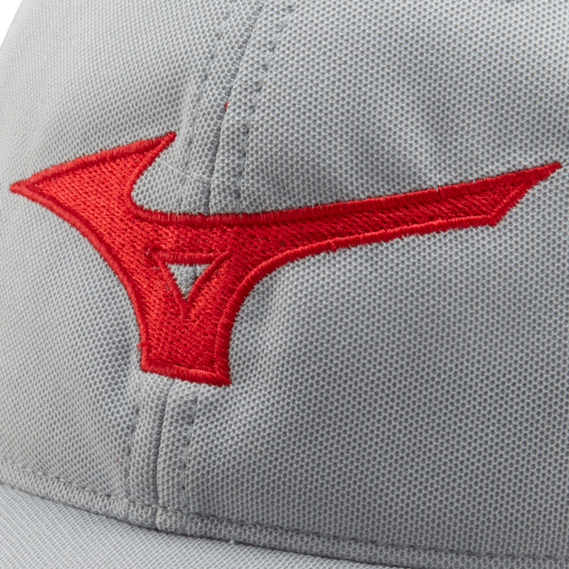 Mizuno Tour Adjustable Cap - Grey/Red