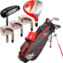Mkids Junior Lite 6-Piece Stand Bag Package Set - Red (53 Inch Tall) (Ages 7-9)