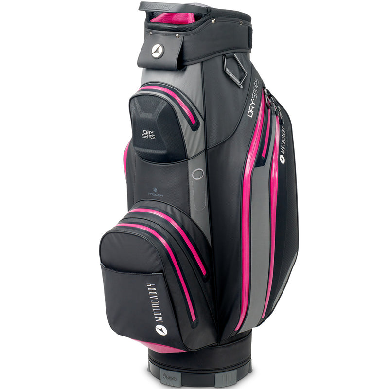 Motocaddy Dry Series Cart Waterproof Bag - Charcoal/Fuchsia