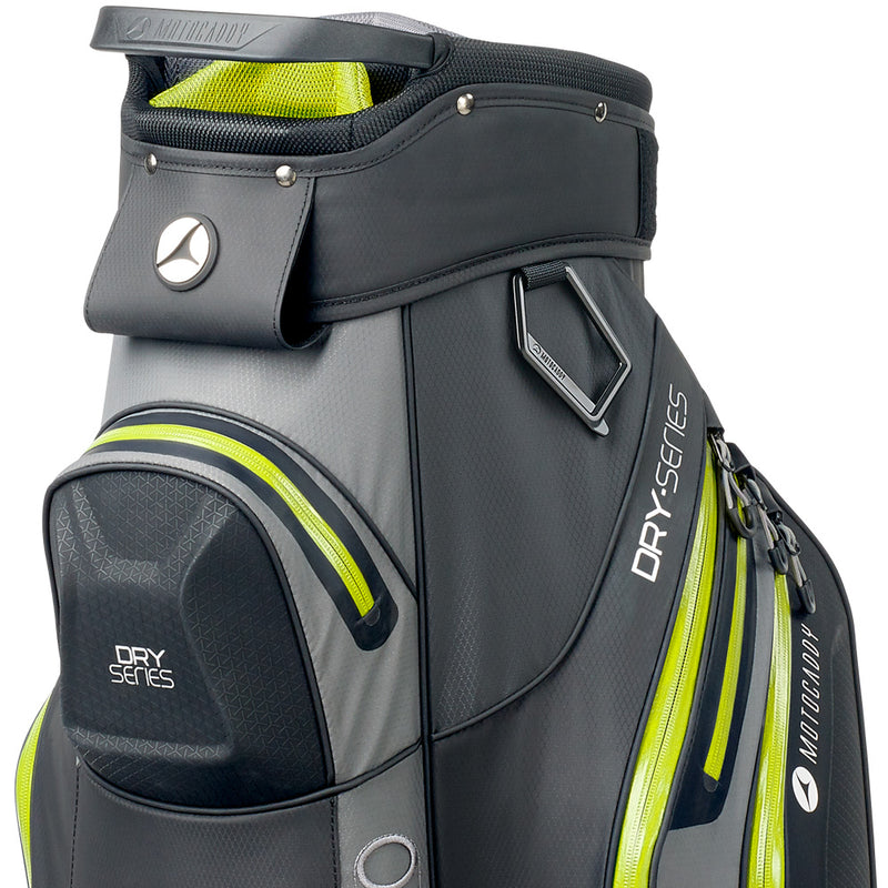 Motocaddy Dry Series Cart Waterproof Bag - Charcoal/Lime