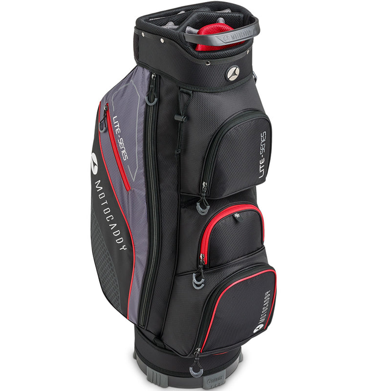 Motocaddy Lite Series Cart Bag - Black/Red