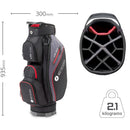 Motocaddy Lite Series Cart Bag - Black/Lime