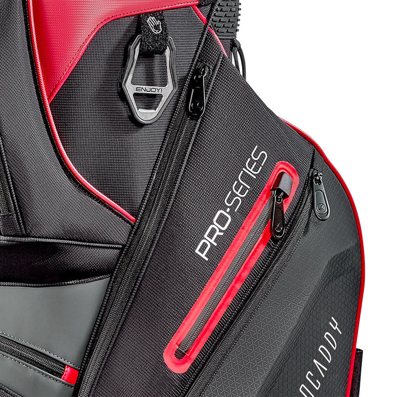 Motocaddy Pro Series Cart Bag - Black/Red