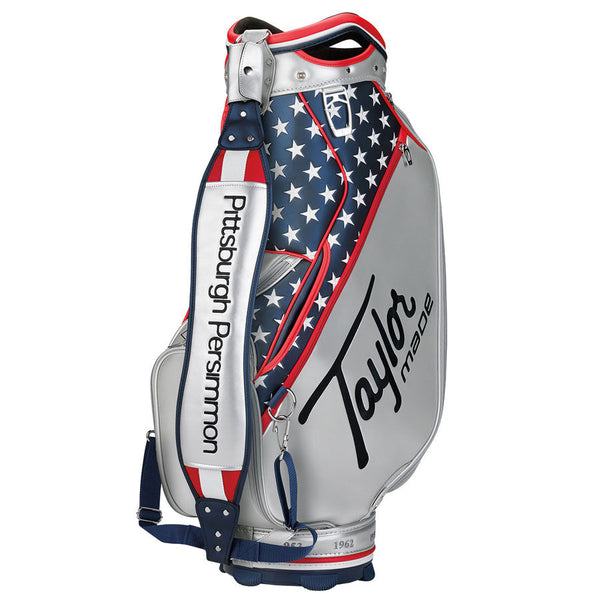 TaylorMade Heritage Staff Bag - Silver/Navy/Red