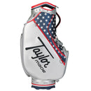 TaylorMade Heritage Staff Bag - Silver/Navy/Red