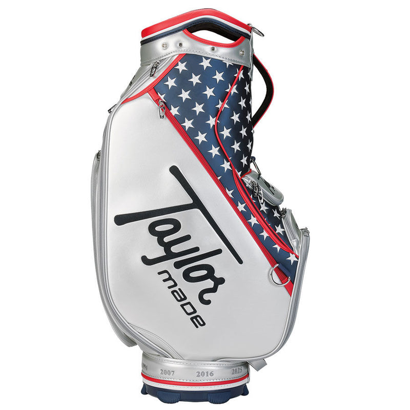 TaylorMade Heritage Staff Bag - Silver/Navy/Red