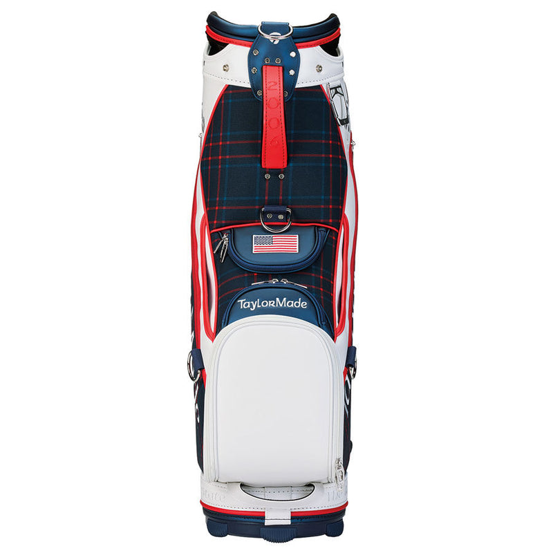 TaylorMade Ladies Limited Edition Patriotic Plaid Staff Bag - Navy/White/Red