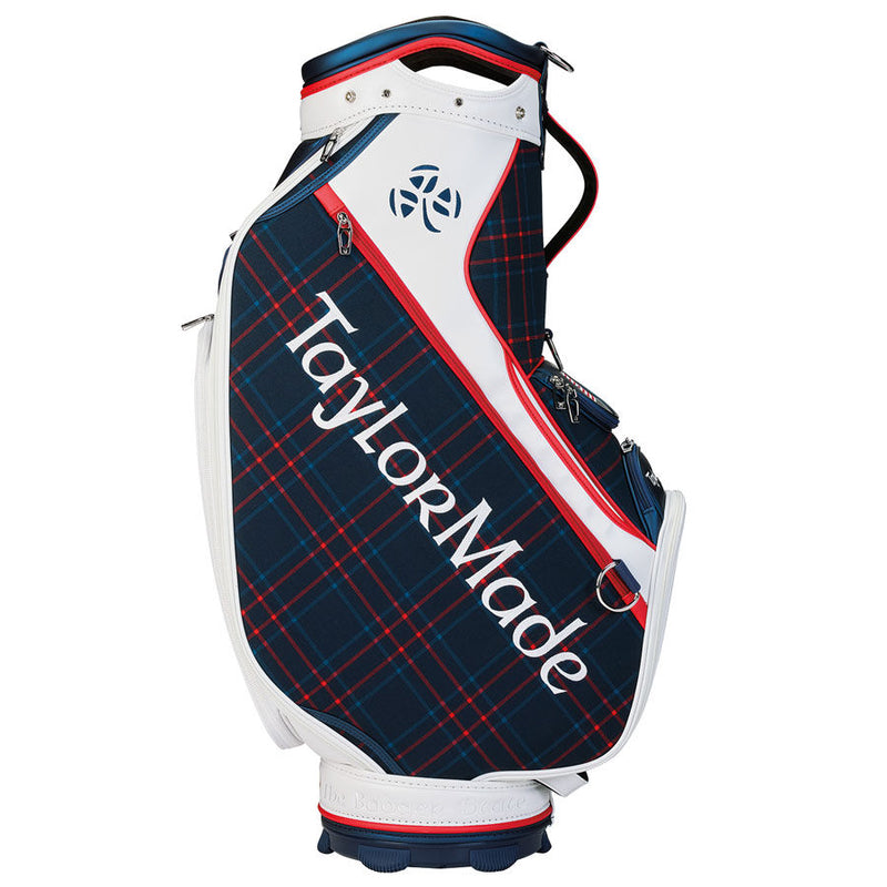 TaylorMade Ladies Limited Edition Patriotic Plaid Staff Bag - Navy/White/Red