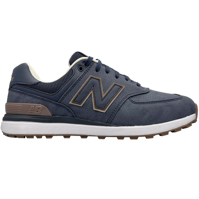 New Balance 574 Greens V2 Spikeless Waterproof Shoes Navy/Gum