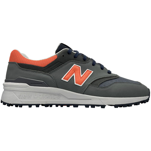 New Balance 997 Spikeless Shoes - Grey/Orange