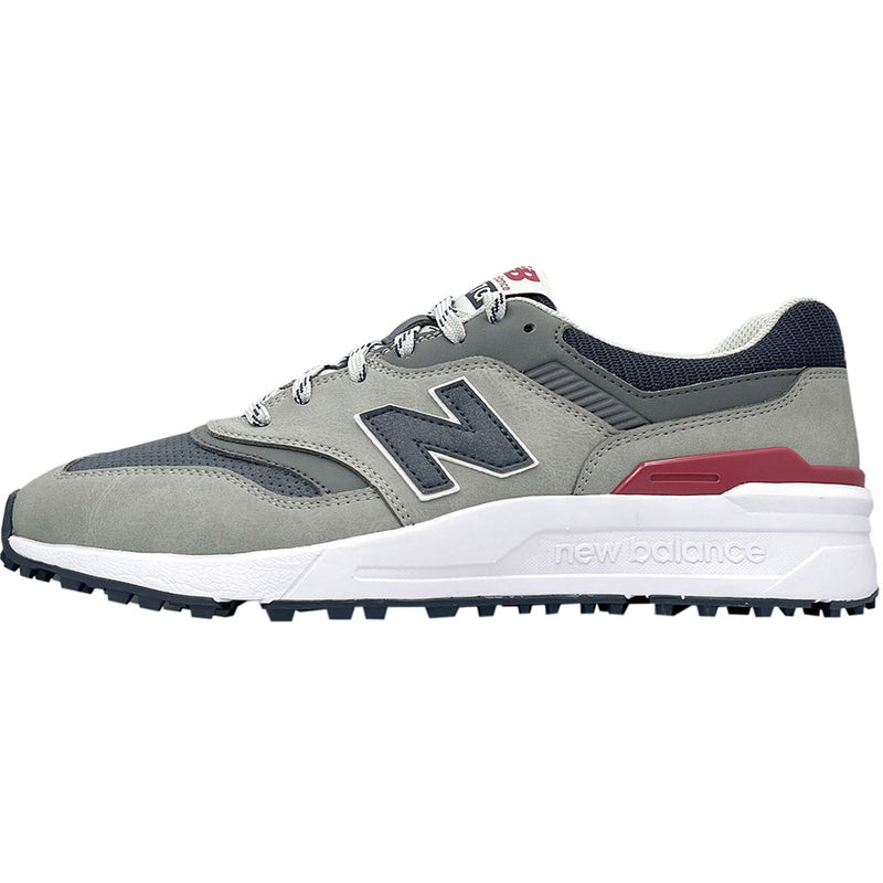 New Balance 997 Spikeless Shoes - Navy/Grey/Red