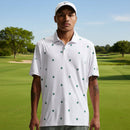 Nike Dri-Fit Par 5 Icon Stack Polo Shirt - White/Malachite