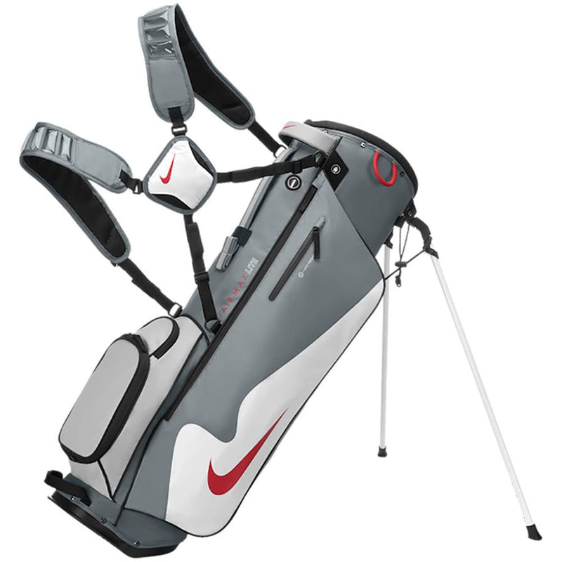 Nike Air Max Lite Stand Bag - Cool Grey/White/Fire Red