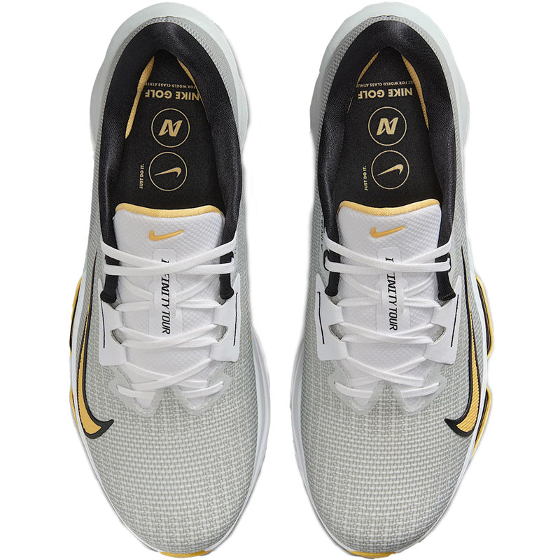 Nike Air Zoom Infinity Tour 2 Spiked Waterproof Shoes - White/Topaz Golf-Pure Platinum-Black