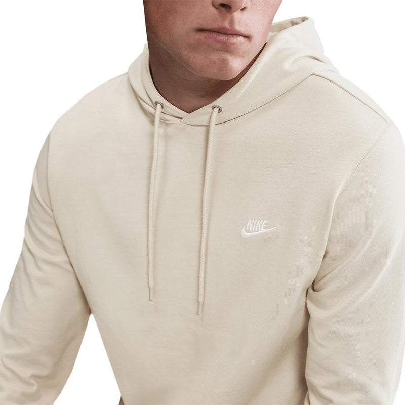 Nike Club Knit Hoodie - Lt Khaki/White