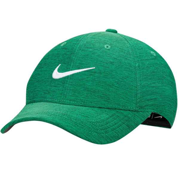 Nike Dri-FIT Club Structured Heathered Cap - Stadium Green/Vintage Green/White