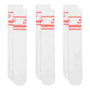 Nike Dri-FIT Everyday Essential Crew Socks (3 Pairs) - White/Hot Punch