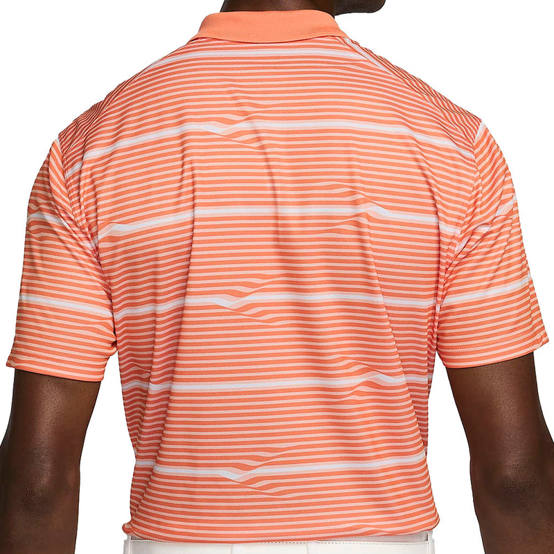 Nike Dri-FIT Victory+ Ripple Polo Shirt - Orange Trance/Black