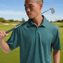 Nike Dri-Fit Velocity Floral Print Polo Shirt - Malachite/College Navy/White