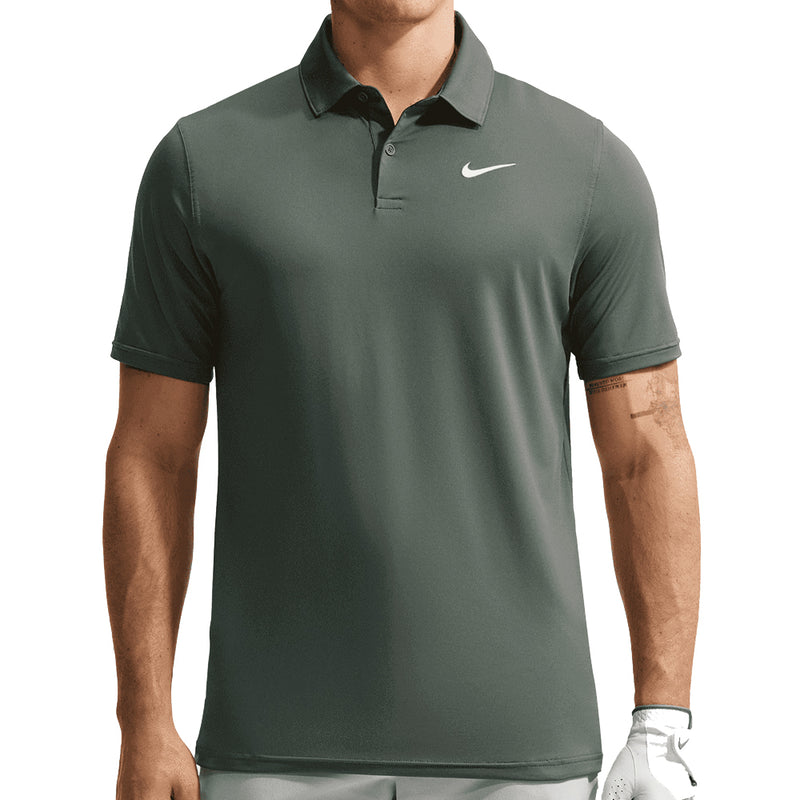 Nike Dri-Fit Velocity Polo Shirt - Camo Green/White