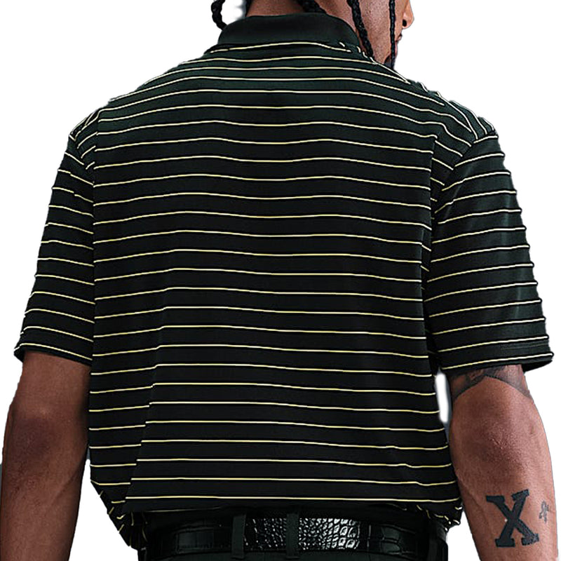 Nike Dri-Fit Victory Stripe Polo Shirt - Night Forrest/Olive Flak