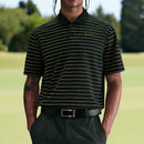 Nike Dri-Fit Victory Stripe Polo Shirt - Night Forrest/Olive Flak