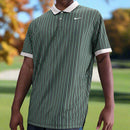 Nike Dri-Fit Victory+ Polo Shirt - Clay Green/Lt Orewood Brn/White