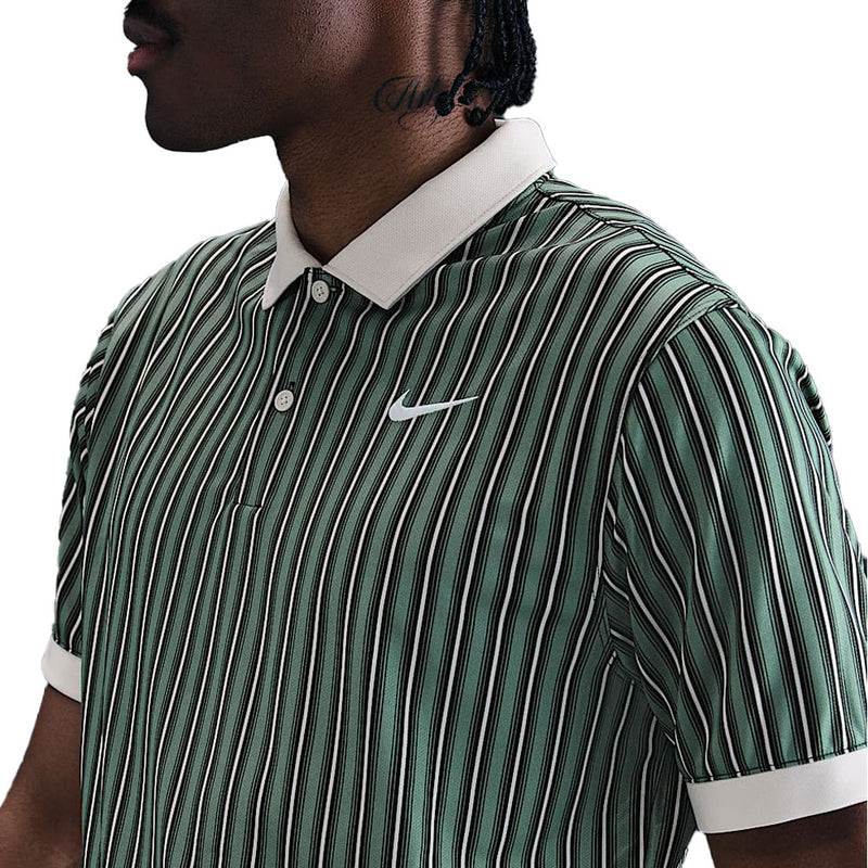 Nike Dri-Fit Victory+ Polo Shirt - Clay Green/Lt Orewood Brn/White