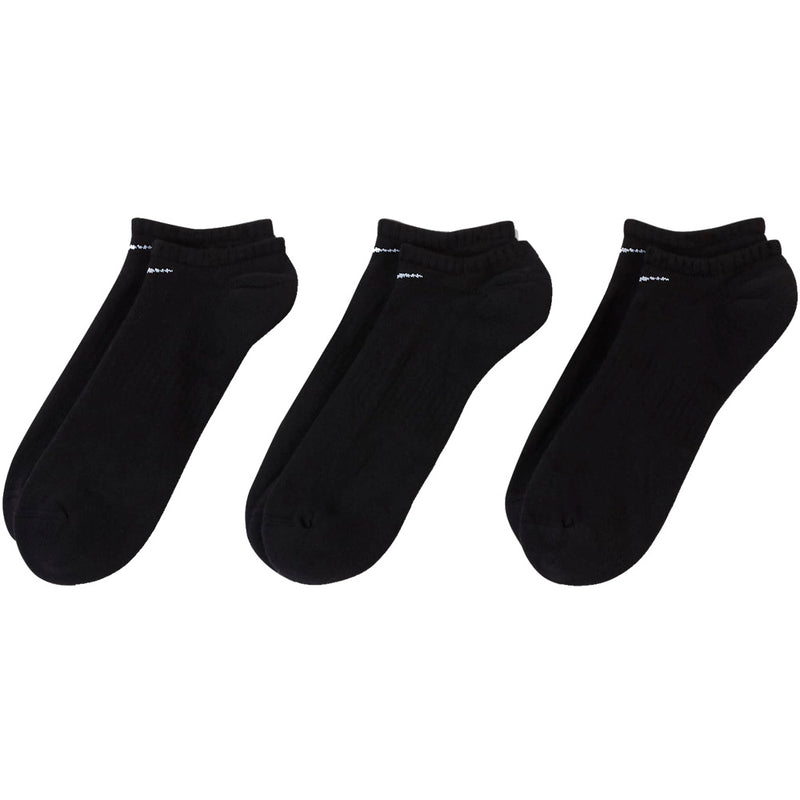 Nike Everyday Cushioned No-Show Socks (3 Pairs) - Black/White
