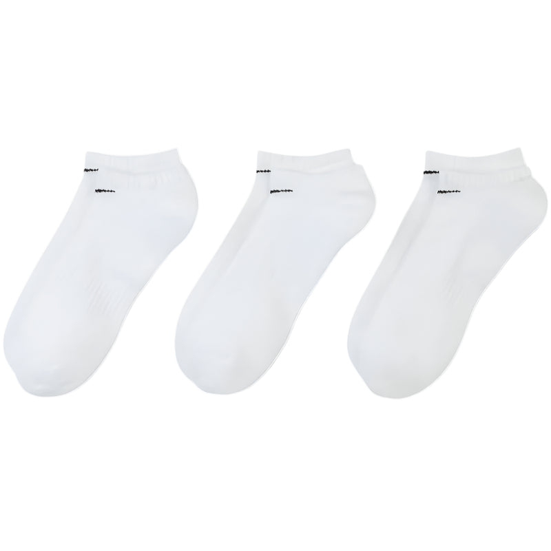 Nike Everyday Cushioned No-Show Socks (3 Pairs) - White/Black