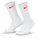 Nike Everyday Elevated Crew Socks (3 Pairs) - White/Red