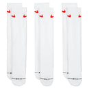 Nike Everyday Elevated Crew Socks (3 Pairs) - White/Red