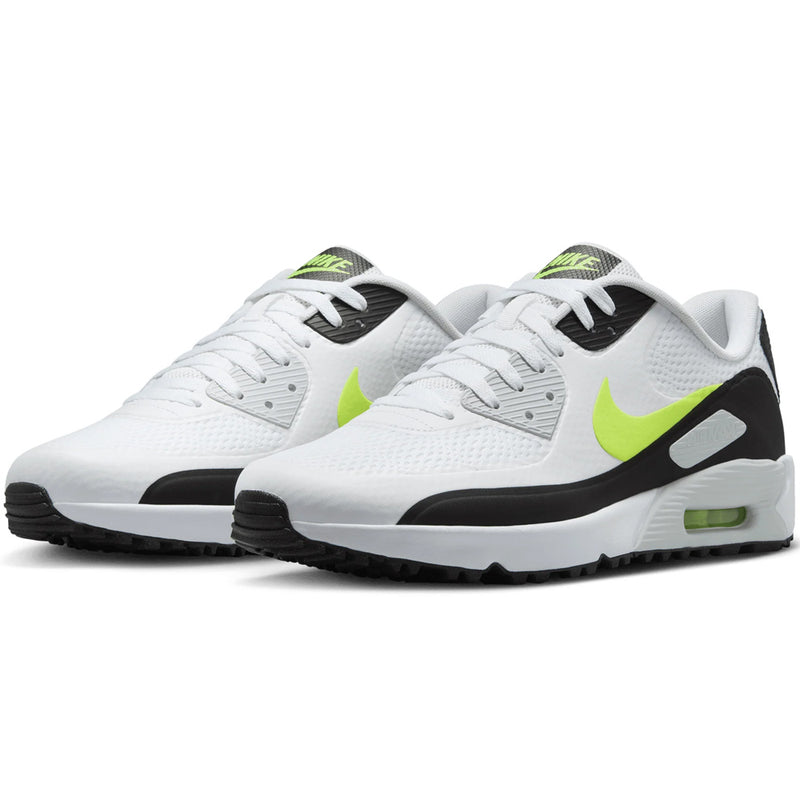 Nike Golf Air Max 90 G Spikeless Shoes - White/Hot Lime