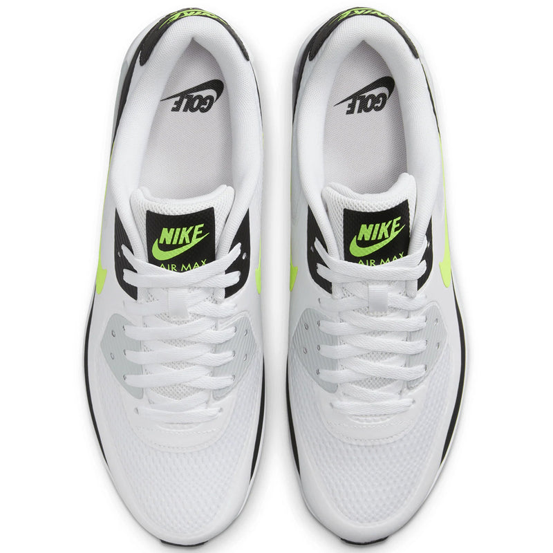 Nike Golf Air Max 90 G Spikeless Shoes - White/Hot Lime