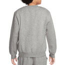 Nike Junior Sportswear Club Fleece Crew Neck Pullover - Dark Grey Heather/White