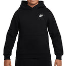 Nike Junior Sportswear Club Fleece Hoodie - Black/White