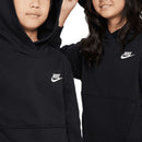 Nike Junior Sportswear Club Fleece Hoodie - Black/White