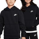 Nike Junior Sportswear Club Fleece Hoodie - Black/White