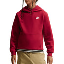 Nike Junior Sportswear Club Fleece Hoodie - Tough Red/White