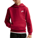 Nike Junior Sportswear Club Fleece Hoodie - Tough Red/White