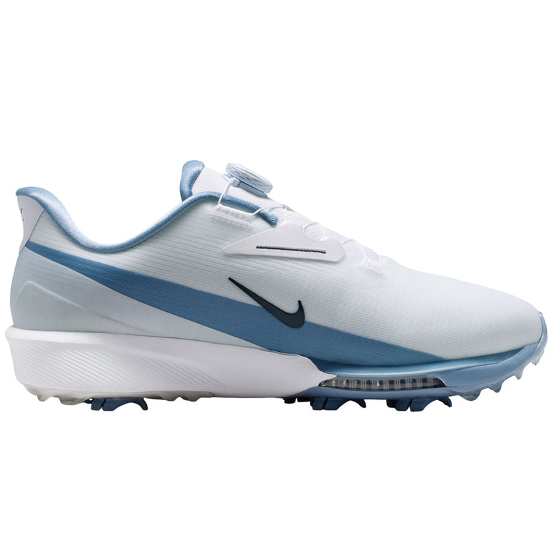 Nike Next% Tour 3 Waterproof Spiked Shoes - White/Thunder Blue/Work Blue