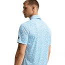 Nike Par Dri-Fit Microprint Birds Polo Shirt - Aurora Blue